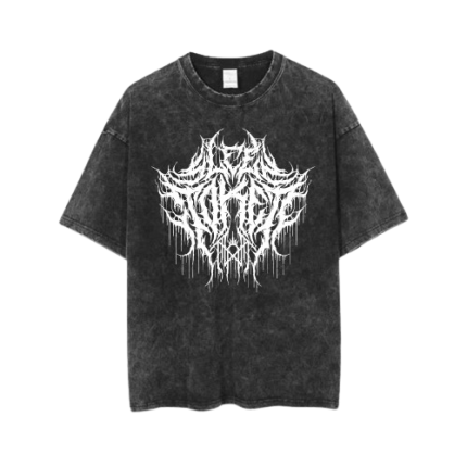 SLEEP TOKEN DEATHCORE MINERAL WASHED BLACK TEE